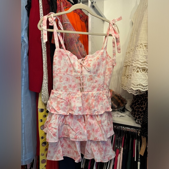 Bardot Laurie Linen Floral Mini Dress - Picture 5 of 7